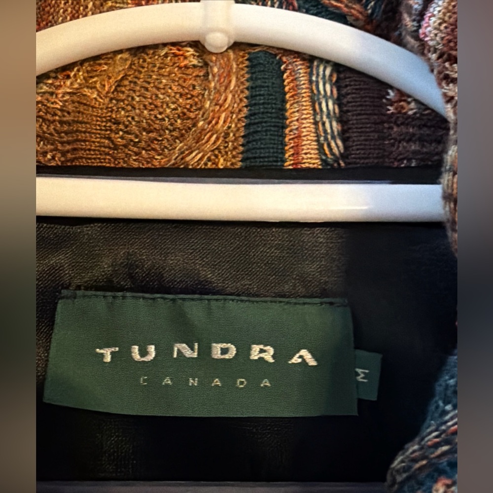 Tundra Canada Coogi Style Sweater Jacket Men's Medium Full Zip Lining - Picture 4 of 8